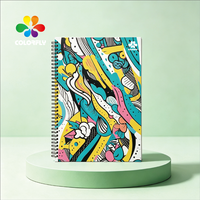 Cuaderno Espiral Personalizado con Tapa Superior Encuadernada y Cubierta de PP, 50 Hojas, Logotipo de Marca OEM, Agenda de Hojas Sueltas para Oficina y Escuela