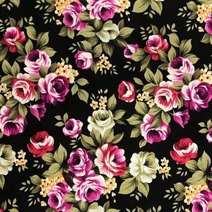 Tela popelina orgánica con estampado Floral, tejido de popelina de algodón con estampado Floral, 40x40 - Product Image 2