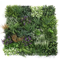 Panneau de feuillage artificiel en buis résistant aux UV pour mur végétal, idéal pour les projets de décoration extérieure de jardins et mariages