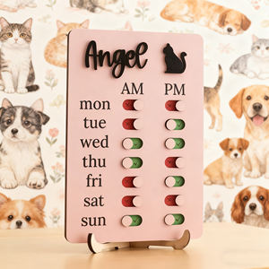 Tabla de Horarios de Alimentación Personalizada para Mascotas PAFU, Rastreador Diario de Comidas para Perros y Gatos, Recordatorio Semanal <span class=keywords><strong>AM</strong></span>/<span class=keywords><strong>PM</strong></span>, Regalo Único para Cumpleaños de Mascotas - Product Image 3