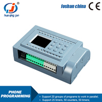 Huaqingjun 8DI 8DO Salida de relé PLC 2AI 0-10V WIFI Programado por la aplicación de teléfono RS485 Modbus RTU PLC para válvulas