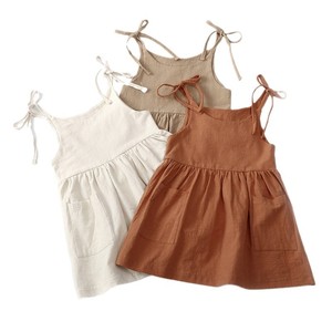 Abiti da bambina estivi 2025 con spalline fresche ed eleganti senza maniche <span class=keywords><strong>abito</strong></span> da principessa High-End - Product Image 4