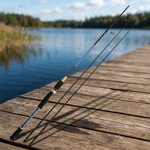 คันเบ็ดตกปลาแบบ Baitcasting น้ำหนักเหยื่อ 8-65 กรัม คาร์บอนไฟเบอร์ 30T แอคชั่นเร็ว ขนาด 2.1ม.-3.6ม. ด้ามจับไม้ก๊อก สำหรับตกปลาในน้ำจืด น้ำเค็ม ปลาทะเล ปลาบาส ปลาคาร์พ ตกปลาชายฝั่ง ระยะไกล - Product Image 3