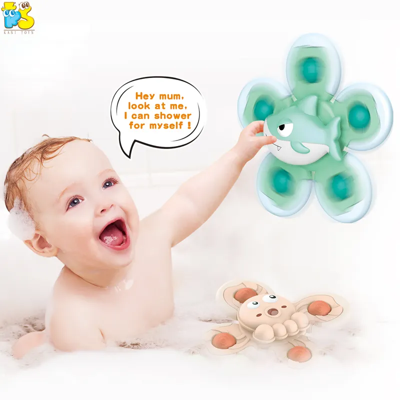 Baby shower play set bathroom bath water play toy for kids finger fidget spinner bubble sensory toys