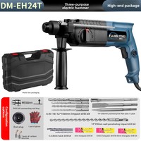Marteau perforateur rotatif 220V 760W multifonctionnel avec embout SDS Plus pour le béton, impacts de 870 tr/min, pour usage domestique