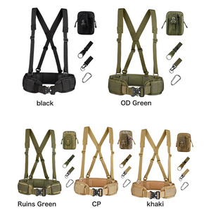 Cinturón Táctico de Entrenamiento para Exteriores, Cinturón Multifuncional MOLLE, Cinturón de Servicio Ajustable con Hebilla Metálica de Liberación Rápida, Cinturón Deportivo CS - Product Image 3