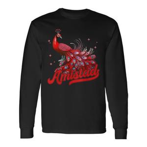 T-shirt a maniche lunghe Amistad Red Peacock, abbigliamento da squadra - Product Image 1
