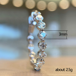 Anello dal Design a Fascia Intera, Stile Semplice, Anello da Dito per Donne - Product Image 5