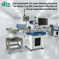 Machine de marquage laser UV entièrement automatique pour bouchons de bouteilles avec collecte de données par code QR et vérification par inspection visuelle