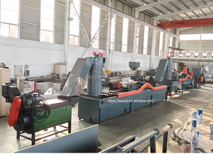 เครื่องรีไซเคิลพลาสติกอัตโนมัติสำหรับฟิล์ม PE PP HDPE LDPE ถุงผ้า และถุงพลาสติกชนิดต่างๆ  กำลังการผลิตสูง 300-2000 กก./ชม. พร้อมระบบล้างและอบแห้ง - Product Image 2