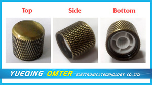 C-1001(18 X18.5) Silber Gold Schwarz Metall Kuppel knöpfe E-Bass Gitarre Lautstärke regler - Product Image 5