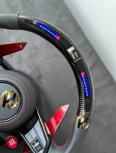 <span class=keywords><strong>Volante</strong></span> de coche HZ, accesorios para coche, <span class=keywords><strong>volante</strong></span> de fibra de carbono de cuero para <span class=keywords><strong>Audi</strong></span> S6 S7 <span class=keywords><strong>A4</strong></span> A5 A6 A7 Q3 Q5 A3 S3 S8 R8 - Product Image 6