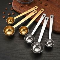 Cuillère doseuse à café personnalisée avec logo, 5 ml, 10 ml, 15 ml, 20 ml, 30 ml, manche long, cuillère doseuse à café en acier inoxydable