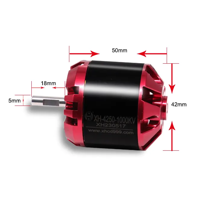 Low Noise Xh4250 Bldc Niet-Inductieve 20V Elektrische Borstelloze Dc Motor Voor Drone