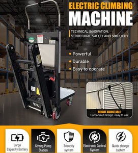 Paletli Merdiven Çıkma Makinesi 150Kg Lityum Pil Katlanabilir El Arabası TPR Tekerlekli <span class=keywords><strong>Platform</strong></span> Ev Tipi Kargo Elektrikli Taşıyıcı - Product Image 5