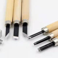 Keyou Ensemble de 12 outils de sculpture sur bois industriels avec pointes en acier à haute teneur en carbone et garantie de 3 ans