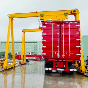 Grúa pórtico monoviga de hormigón prefabricado para patio, elevador de bloques de cemento de 10t, 20t, 32t, grúa pórtico móvil sobre rieles - Product Image 1