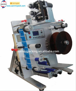 Funzionamento dello schermo di visualizzazione Verticale 2 lati della bottiglia Rotonda etichettatrice con la data stampante - Product Image 4