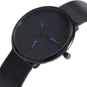 Free Design Service Benutzer definierte Probe Einfache Uhren Strass für Männer Mesh Band Mode Einzigartige Fabrik Direct Wrist Man Watch