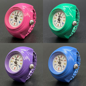 HOVANCI Wholesale Fashion Design <strong>Teenager</strong> Small Finger <strong>Watch</strong> Adjustable Free Size Vintage Punk Colored Mini Ring <strong>Watch</strong> - Product Image 5