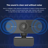 Webcam Mini Full HD 1080P dengan Mikrofon untuk Laptop, Komputer Desktop, Kamera Web USB untuk Siaran Langsung, Konferensi Video, dan Pekerjaan