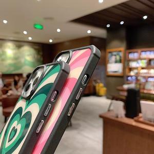 Casing iPhone <span class=keywords><strong>13</strong></span> Pro Max Anti Benturan Desain Hati Pelindung Penuh Mewah Kaca Tempered - Product Image 6