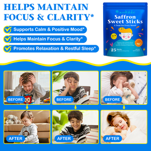 Acentiallabs Marque Privée Saveur Naturelle Safran Pixie Sticks 25 Paquets Compléments Alimentaires pour Enfants Équilibre de l'Humeur Boisson pour la Concentration - Product Image 3