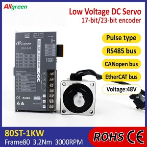 แรงดันไฟฟ้าต่ำ DC48V25A 3000RPM 1KW/1000W ชุดควบคุมเซอร์โวมอเตอร์ 3.2N.m ชุดไดรเวอร์เซอร์โวมอเตอร์ DC สำหรับเครื่องพิมพ์ 3D - Product Image 3
