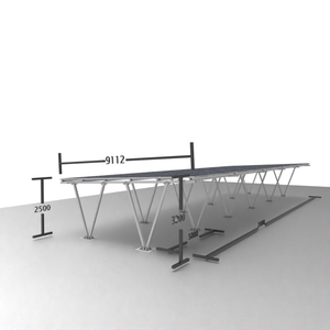 Jchx - Système de carport solaire à structure en acier étanche pour installation au sol, entrepôt européen, <span class=keywords><strong>parking</strong></span> photovoltaïque - Product Image 4