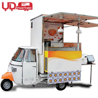 Benutzer definierte Größe Mini Food Cart Mobile Küche Hot Dog Eis wagen Fast Food Van Ape Tuk Tuk Elektro Food Truck