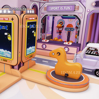 Équipement de terrain de jeu intérieur IDOMAZE secouant le jeu de cheval jeu interactif de centre commercial pour les enfants