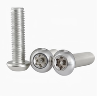 Vis à tête cylindrique Torx inviolable en acier inoxydable 304 avec goupille anti-retrait M8 M10 M12