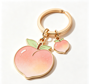 Llavero Personalizado de Aleación de Zinc con Forma de Pera, Impresión UV en Esmalte Duro, Colgante de Fruta, Regalo, Souvenir - Product Image 2