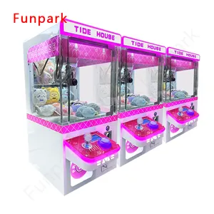 Funpark Hot Sale Doll Machine Pink Toy Claw Crane Machine Mini Gift Boutique Coin Operated Games