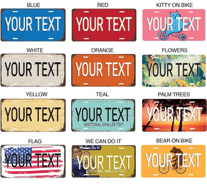 Op maat gemaakte vintage Amerikaanse & Canadese kentekenplaten groothandel gratis sample lage minimale bestelhoeveelheid voor decoratie op maat gemaakte kentekenplaten - Product Image 2