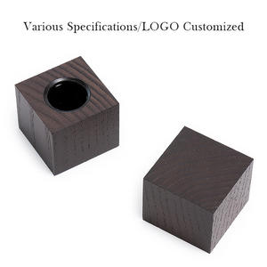 เวียดนาม WeWood ผู้ผลิต50มิลลิลิตรขวดน้ำหอมแก้วใสจีบปั๊มสี่เหลี่ยมหมวกไม้ - Product Image 2