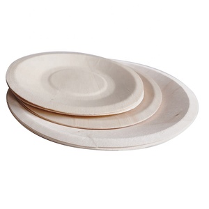 Venta al por mayor sano respetuoso del medio ambiente desechables de madera Natural de madera de la placa platos - Product Image 4