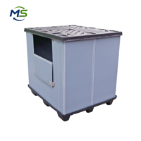 Caja de Paletización de PP Tipo Panal Apilable, Plegable y Encajable Reutilizable para Embalaje de Exportación y Transporte Logístico de Carga Pesada