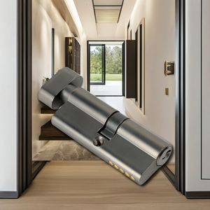 YG High Quality 70mm <strong>Black</strong> Nickel <strong>Knob</strong> Lock Cylinder Aluminum Cover Brass Core for PVC Wood Aluminium <strong>Doors</strong> Apartments - Product Image 5