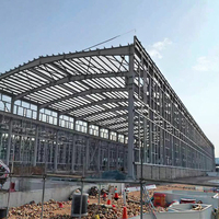 Atelier préfabriqué d'entrepôt de Structure en acier avec plaque d'acier de couleur