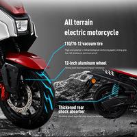 ZUBOO Wholesale Odm Oem Long Range 65km/h 72V48Ah Lithium Battery Electric Motorcycle