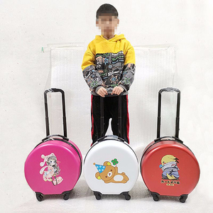 Hành lý xách tay cho trẻ em 18 inch Vali tròn cho bé trai và bé gái với Hộp Quà Tặng câm bánh xe phổ quát cho hành lý cá tính - Product Image 6