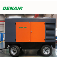 Compresseur d'air portable diesel haute pression 25 bars, entraîné par un moteur