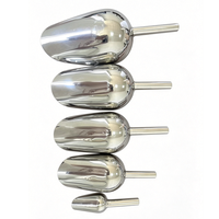 Cuillère d'échantillonnage en acier inoxydable 316 de qualité supérieure, prête à l'emploi, 5 modèles (50mm-145mm), conforme aux normes GMP pour l'alimentation, pour laboratoires et usines de transformation alimentaire