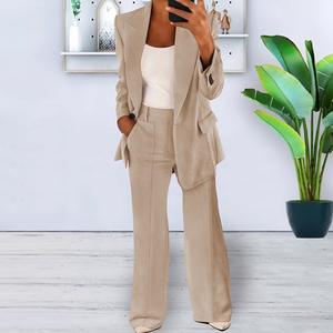 Completo da <span class=keywords><strong>Donna</strong></span> con Blazer alla Moda, Set di 2 Pezzi, Nuovo Stile di <span class=keywords><strong>Abbigliamento</strong></span> da Ufficio per Signore - Product Image 4