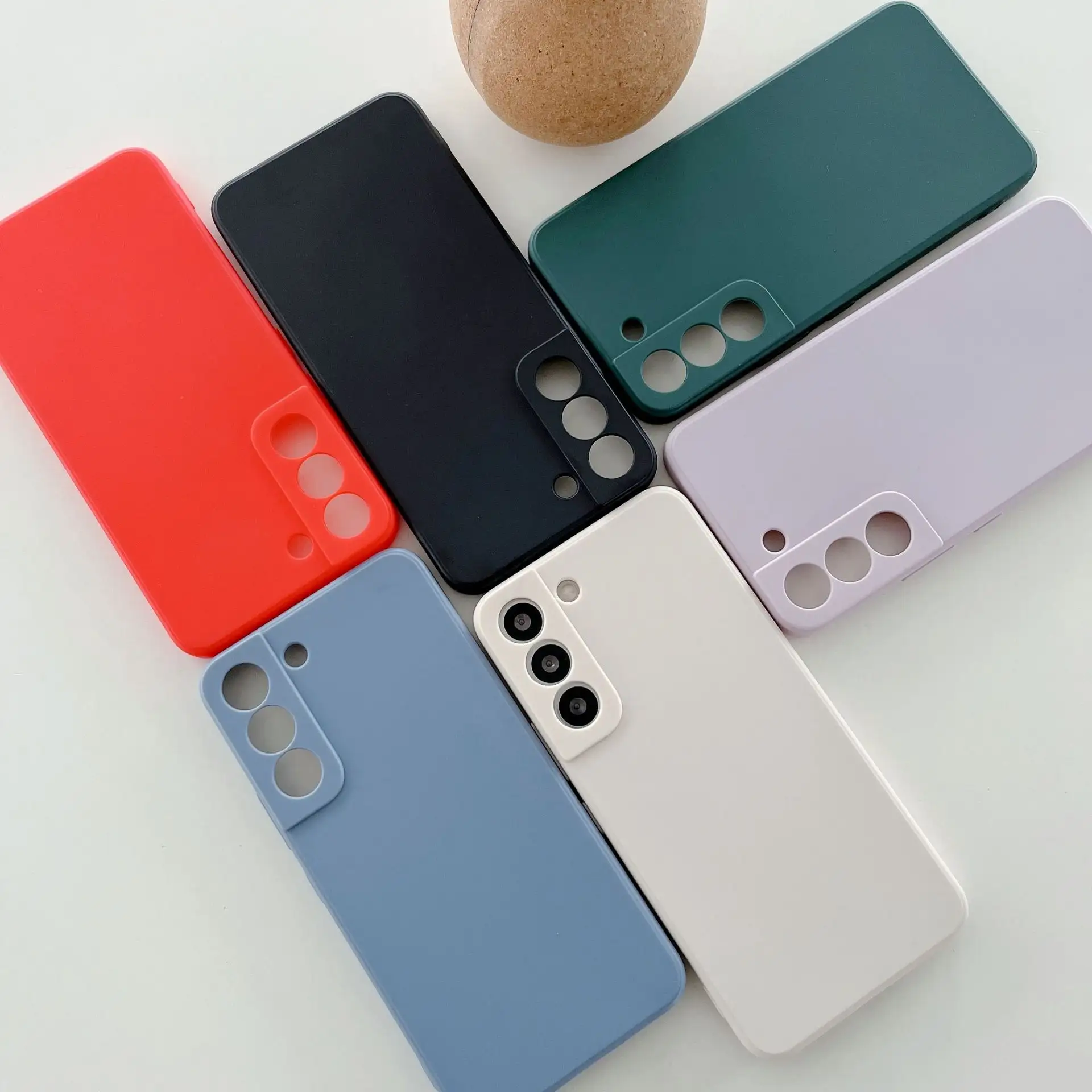 เคสโทรศัพท์แบบนิ่ม2023มีสีสัน OEM ป้องกันการกระแทกได้เต็มที่สำหรับ Samsung Galaxy A04 A04S A14 A34 A54 A74 5g