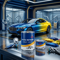 Peinture acrylique liquide en spray haute brillance MLB écologique à séchage rapide pour la réparation automobile et l'apprêt