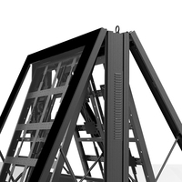 Aluminium Display luar ruangan kandang tahan banting IP65 kabinet kokoh perumahan LED Totem kampanye komersial