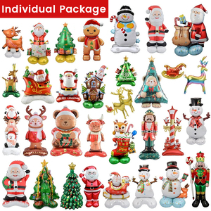 Bán buôn <span class=keywords><strong>nutcracker</strong></span> bảo vệ Santa phim hoạt hình đứng Hươu nhôm Mylar Helium bên trang trí Giáng sinh Inflatable lá bóng - Product Image 1