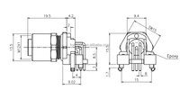 Connecteur M12 4 broches A-code coudé à 90 degrés pour PCB, mâle/femelle, 4A 60V, étanche IP67, pour système d'énergie solaire et câblage automobile en laiton